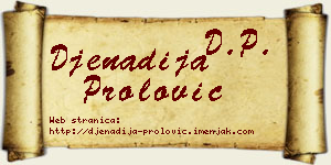 Đenadija Prolović vizit kartica